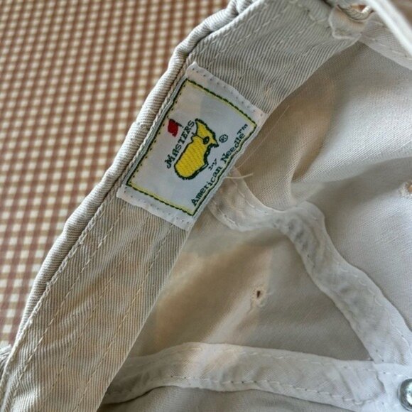 Masters GOLF hat adjustable distressed fabric Y2K 2000 classic preppy dad hat - Picture 9 of 12